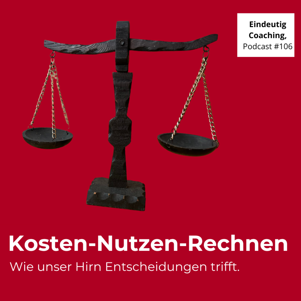Kosten-Nutzen-Rechnung - wie unser Gehirn Entscheidungen triftt und Coaching